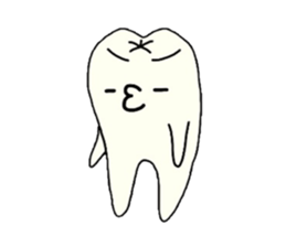 a tooth character sticker #823786