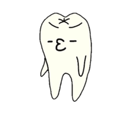 a tooth character sticker #823786