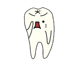 a tooth character sticker #823787