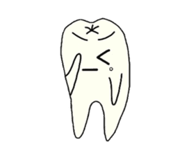 a tooth character sticker #823790