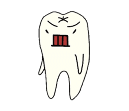 a tooth character sticker #823794