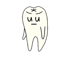 a tooth character sticker #823797