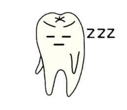 a tooth character sticker #823798