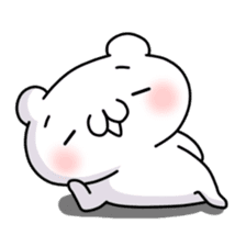 The relaxed life of a polar bear sticker #823999