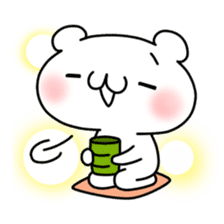 The relaxed life of a polar bear sticker #824000