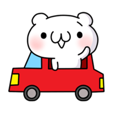 The relaxed life of a polar bear sticker #824005