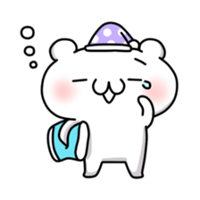 The relaxed life of a polar bear sticker #824022