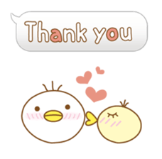 Balloon stamp - animal "pon" english sticker #824245