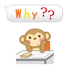 Balloon stamp - animal "pon" english sticker #824260