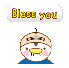 Balloon stamp - animal "pon" english sticker #824272