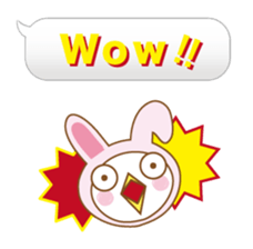 Balloon stamp - animal "pon" english sticker #824277