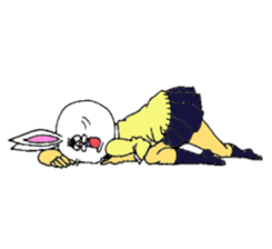 Usagi's four sets. sticker #824403