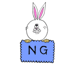 Usagi's four sets. sticker #824405