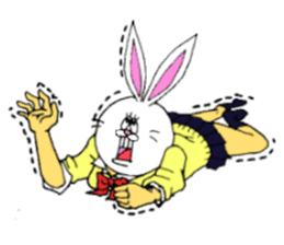 Usagi's four sets. sticker #824407