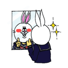 Usagi's four sets. sticker #824433