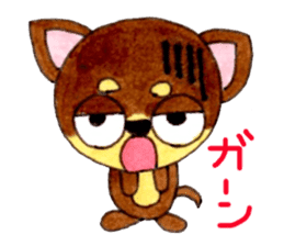 Yamato Maro eyebrow Chihuahua sticker #825005