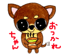 Yamato Maro eyebrow Chihuahua sticker #825013