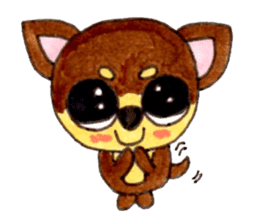 Yamato Maro eyebrow Chihuahua sticker #825033