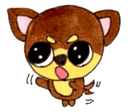 Yamato Maro eyebrow Chihuahua sticker #825034
