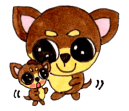 Yamato Maro eyebrow Chihuahua sticker #825037