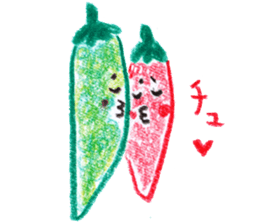 Vegetables village sticker #827005