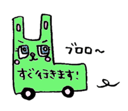 Square rabbit sticker #827920