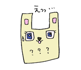 Square rabbit sticker #827924