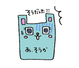 Square rabbit sticker #827930