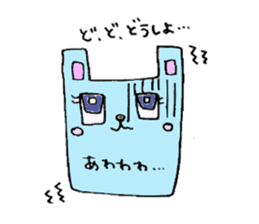 Square rabbit sticker #827932