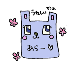 Square rabbit sticker #827935