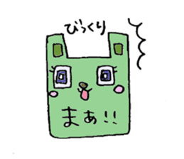 Square rabbit sticker #827938