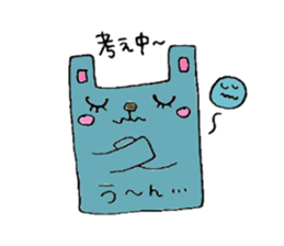 Square rabbit sticker #827941