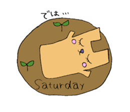 Square rabbit sticker #827949