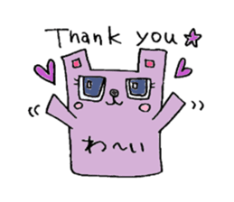 Square rabbit sticker #827950