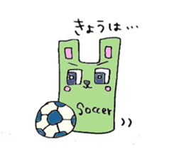 Square rabbit sticker #827953