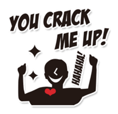 Americanized "Burst-of-laughter PICT" sticker #828632