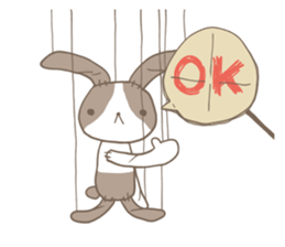 Puppet rabbit sticker #829688