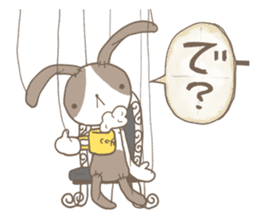 Puppet rabbit sticker #829694