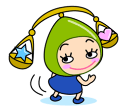 Original Horoscopes: Libra "The Scale" sticker #829802