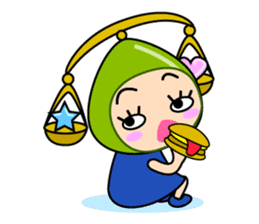 Original Horoscopes: Libra "The Scale" sticker #829803