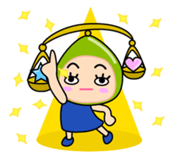 Original Horoscopes: Libra "The Scale" sticker #829805