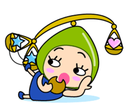 Original Horoscopes: Libra "The Scale" sticker #829813