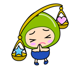 Original Horoscopes:  Libra "The Scale" sticker #829819