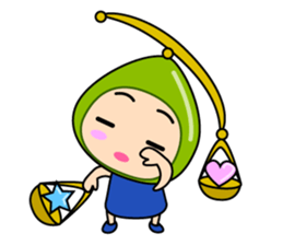 Original Horoscopes:  Libra "The Scale" sticker #829827