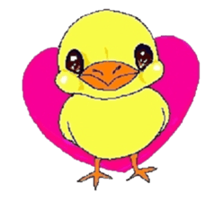 kawaii baby chick sticker #829879