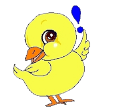 kawaii baby chick sticker #829881