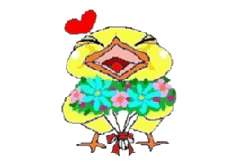 kawaii baby chick sticker #829884