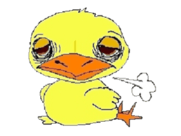 kawaii baby chick sticker #829886