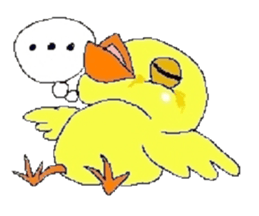 kawaii baby chick sticker #829890