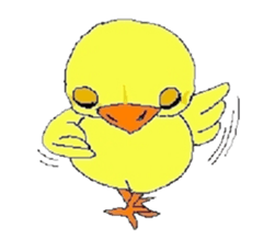 kawaii baby chick sticker #829891